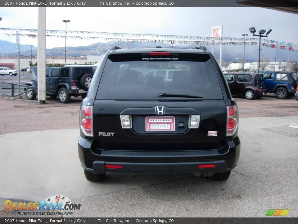 2007 Honda Pilot EX-L Formal Black / Gray Photo #4