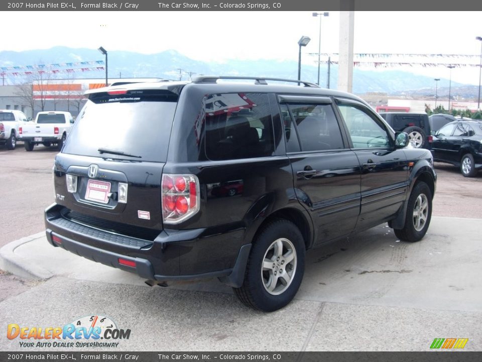 2007 Honda Pilot EX-L Formal Black / Gray Photo #5