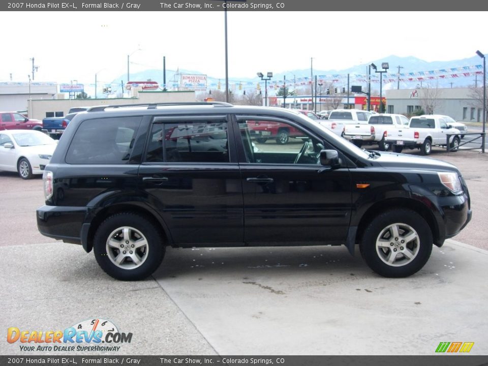 2007 Honda Pilot EX-L Formal Black / Gray Photo #6