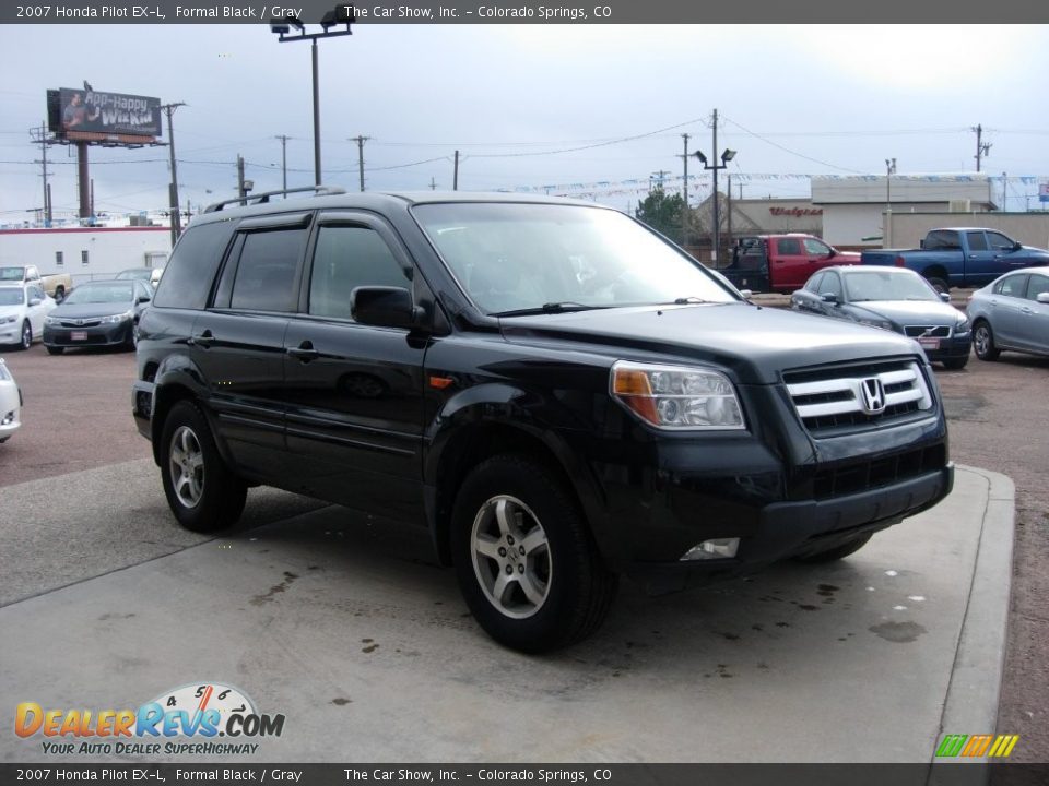 2007 Honda Pilot EX-L Formal Black / Gray Photo #7