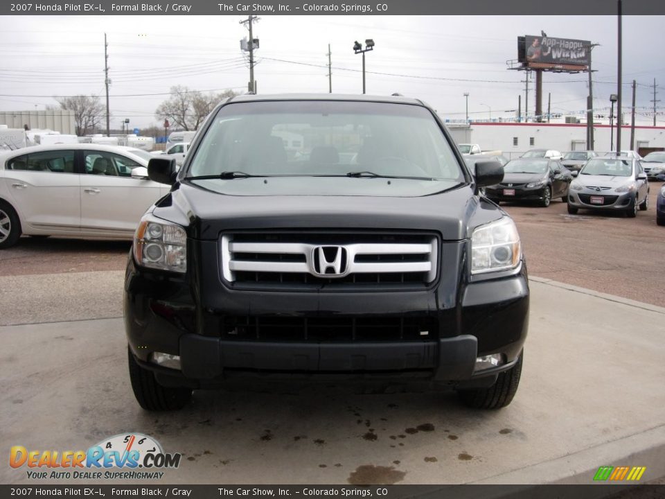 2007 Honda Pilot EX-L Formal Black / Gray Photo #8