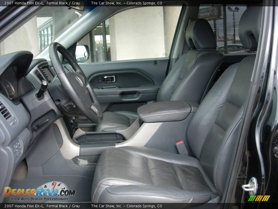 2007 Honda Pilot EX-L Formal Black / Gray Photo #9