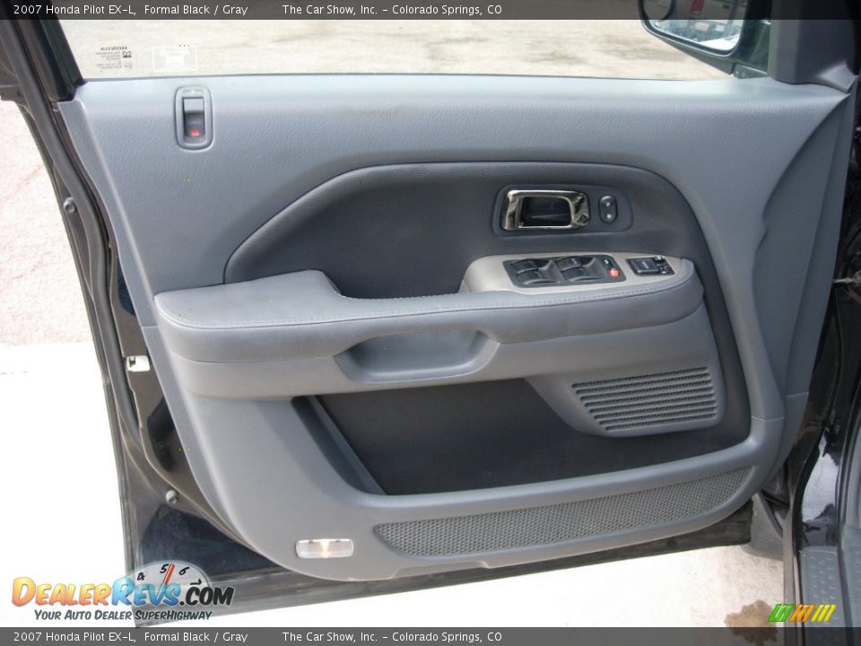 2007 Honda Pilot EX-L Formal Black / Gray Photo #10