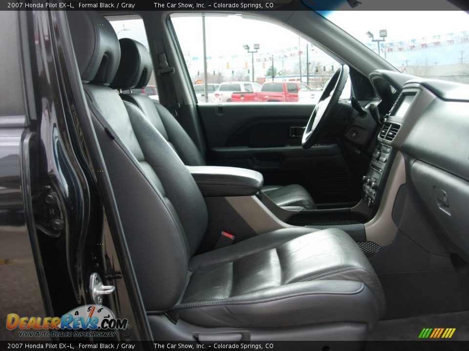 2007 Honda Pilot EX-L Formal Black / Gray Photo #17