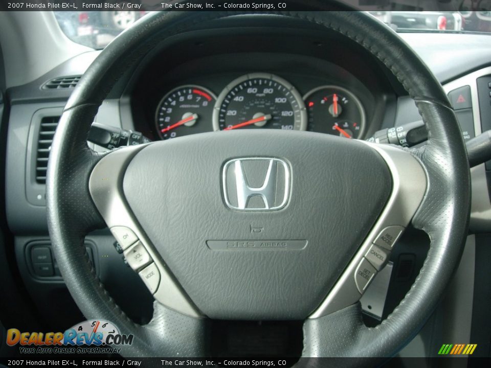 2007 Honda Pilot EX-L Formal Black / Gray Photo #19