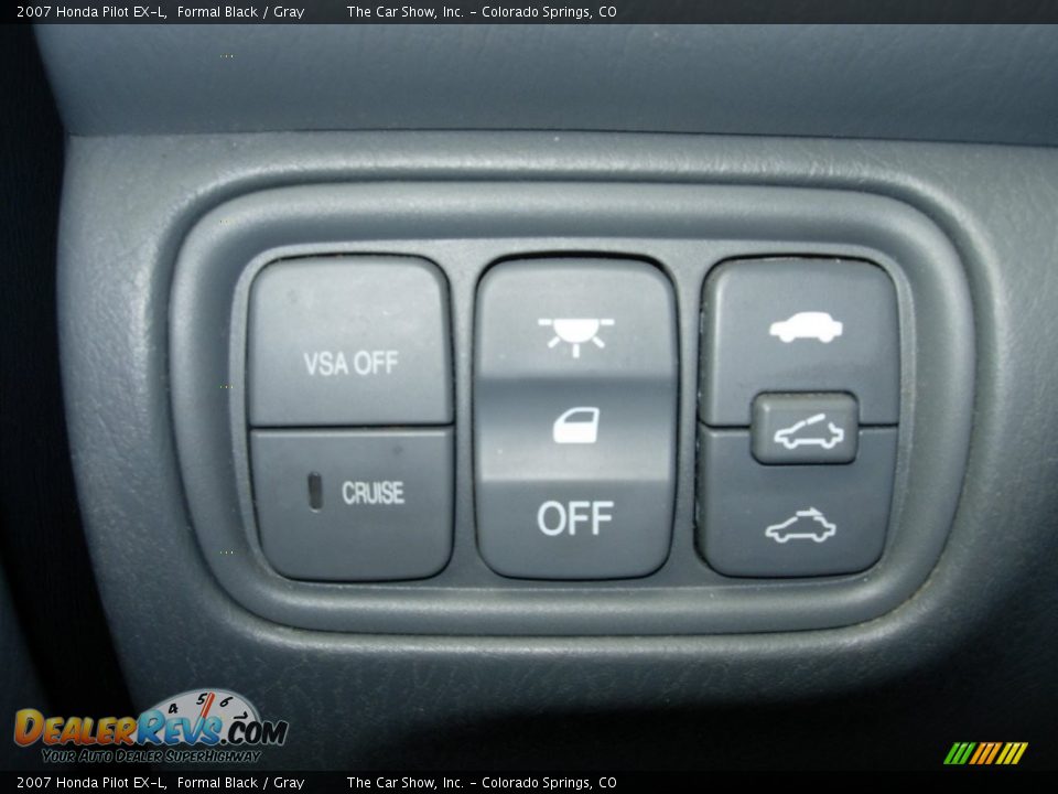 2007 Honda Pilot EX-L Formal Black / Gray Photo #23