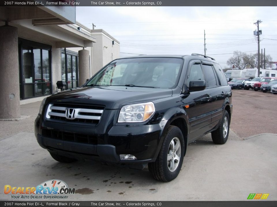 2007 Honda Pilot EX-L Formal Black / Gray Photo #28
