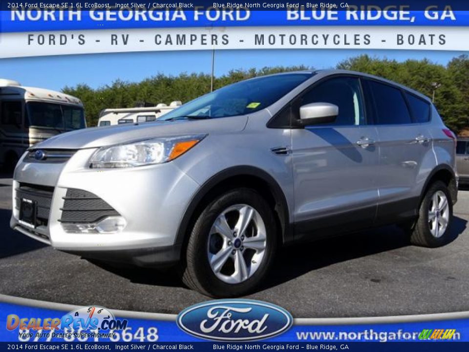 2014 Ford Escape SE 1.6L EcoBoost Ingot Silver / Charcoal Black Photo #1