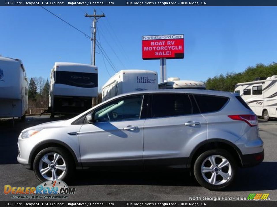 2014 Ford Escape SE 1.6L EcoBoost Ingot Silver / Charcoal Black Photo #2