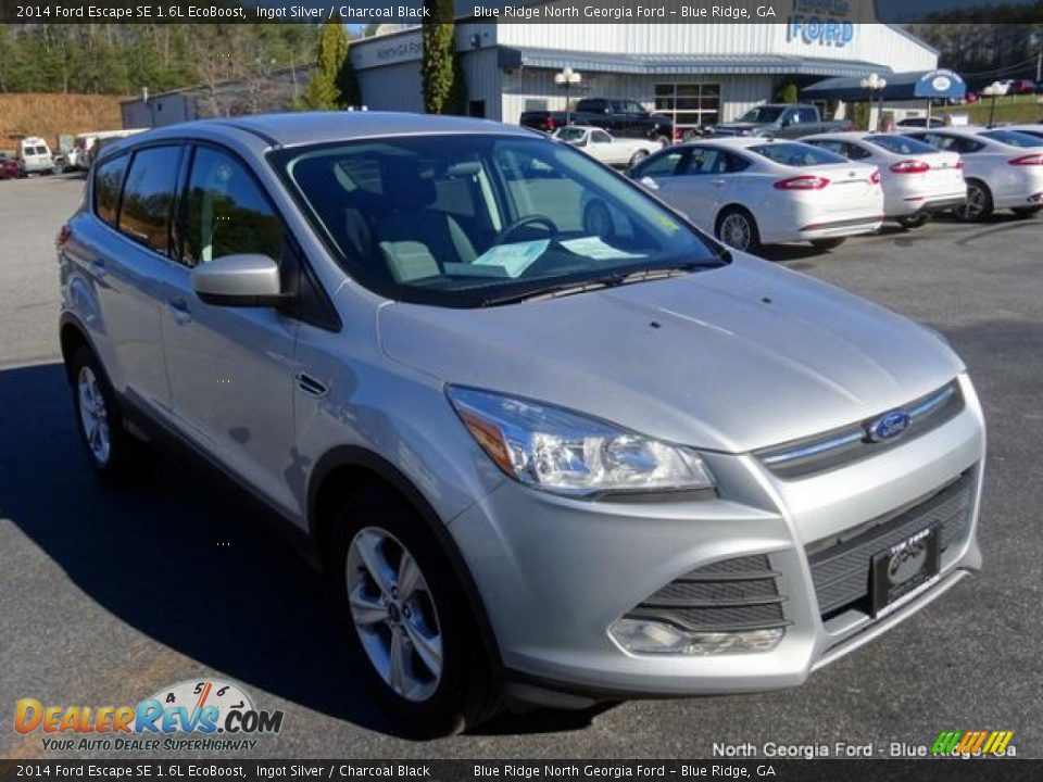 2014 Ford Escape SE 1.6L EcoBoost Ingot Silver / Charcoal Black Photo #7
