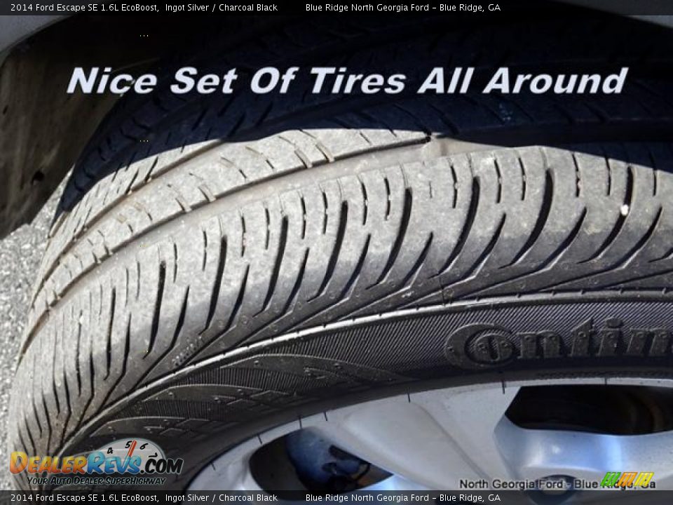 2014 Ford Escape SE 1.6L EcoBoost Ingot Silver / Charcoal Black Photo #10