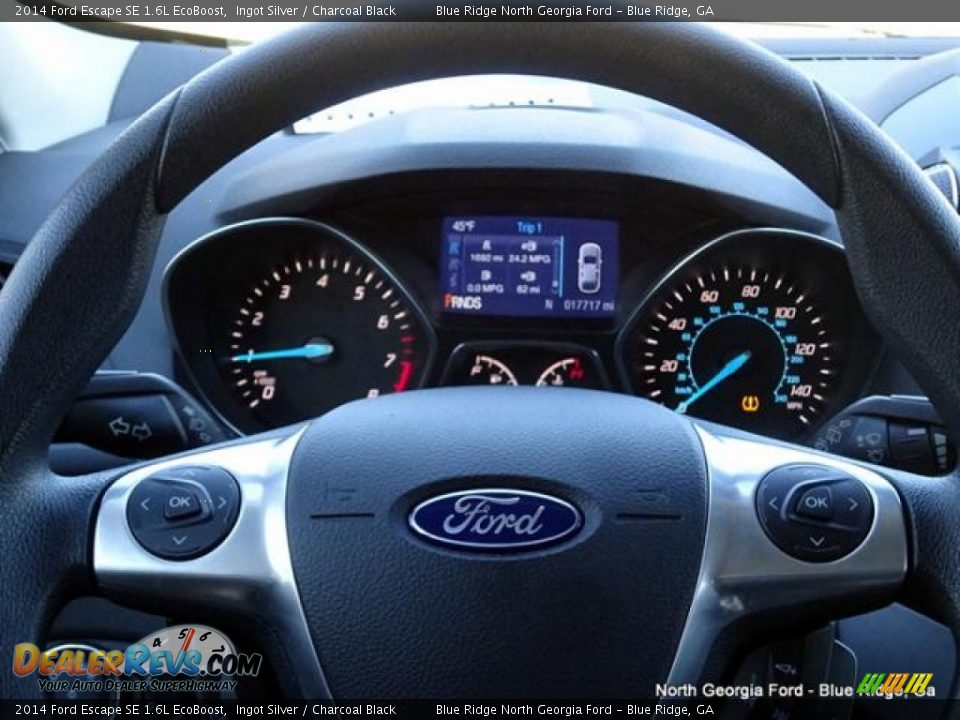 2014 Ford Escape SE 1.6L EcoBoost Ingot Silver / Charcoal Black Photo #20