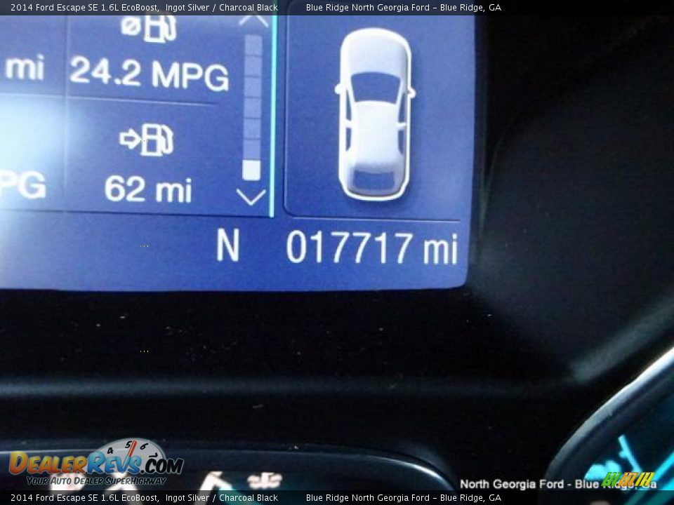 2014 Ford Escape SE 1.6L EcoBoost Ingot Silver / Charcoal Black Photo #24