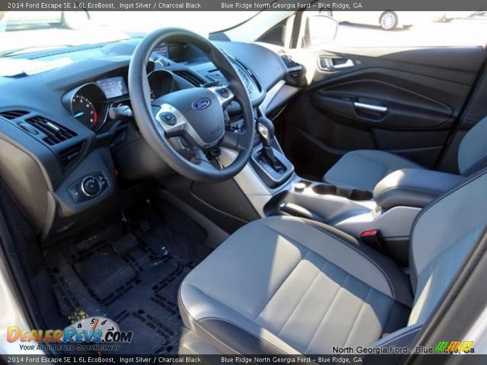 2014 Ford Escape SE 1.6L EcoBoost Ingot Silver / Charcoal Black Photo #31