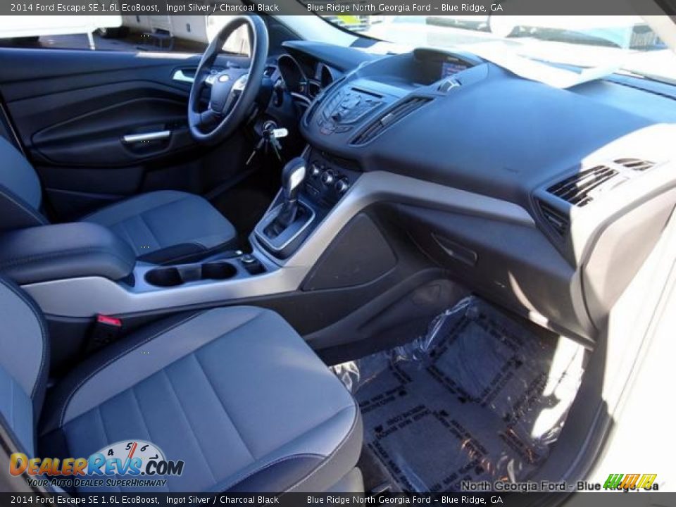 2014 Ford Escape SE 1.6L EcoBoost Ingot Silver / Charcoal Black Photo #32