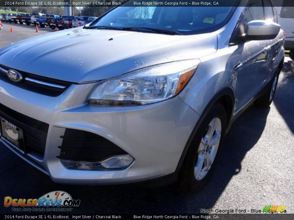 2014 Ford Escape SE 1.6L EcoBoost Ingot Silver / Charcoal Black Photo #35