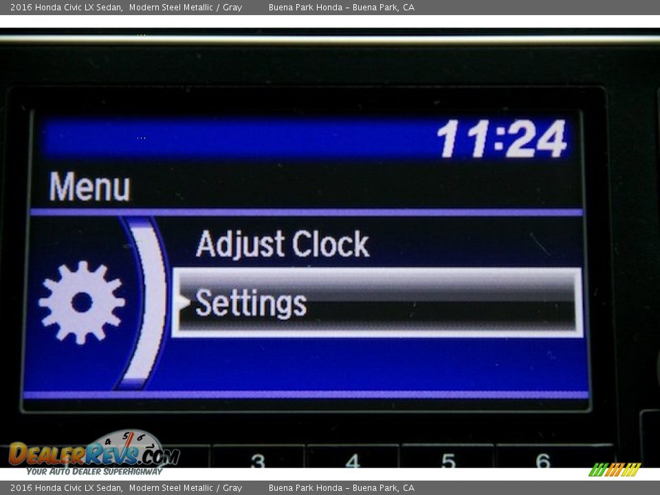 2016 Honda Civic LX Sedan Modern Steel Metallic / Gray Photo #14