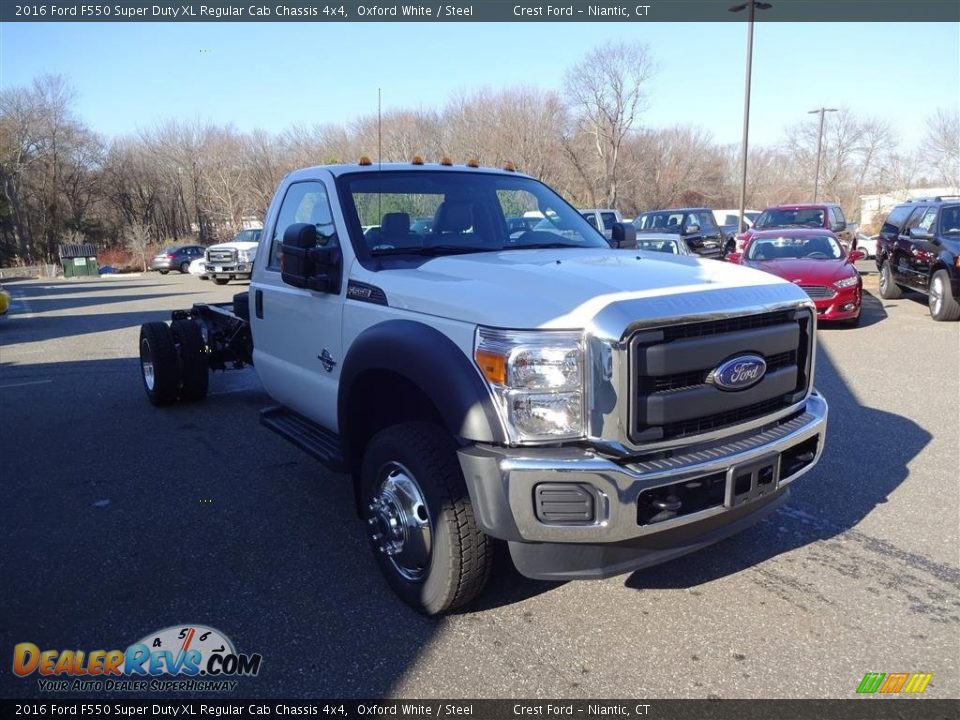 2016 Ford F550 Super Duty XL Regular Cab Chassis 4x4 Oxford White / Steel Photo #1