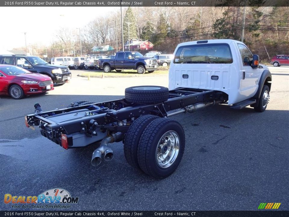 2016 Ford F550 Super Duty XL Regular Cab Chassis 4x4 Oxford White / Steel Photo #7