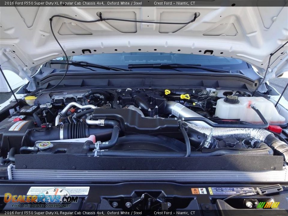 2016 Ford F550 Super Duty XL Regular Cab Chassis 4x4 Oxford White / Steel Photo #9