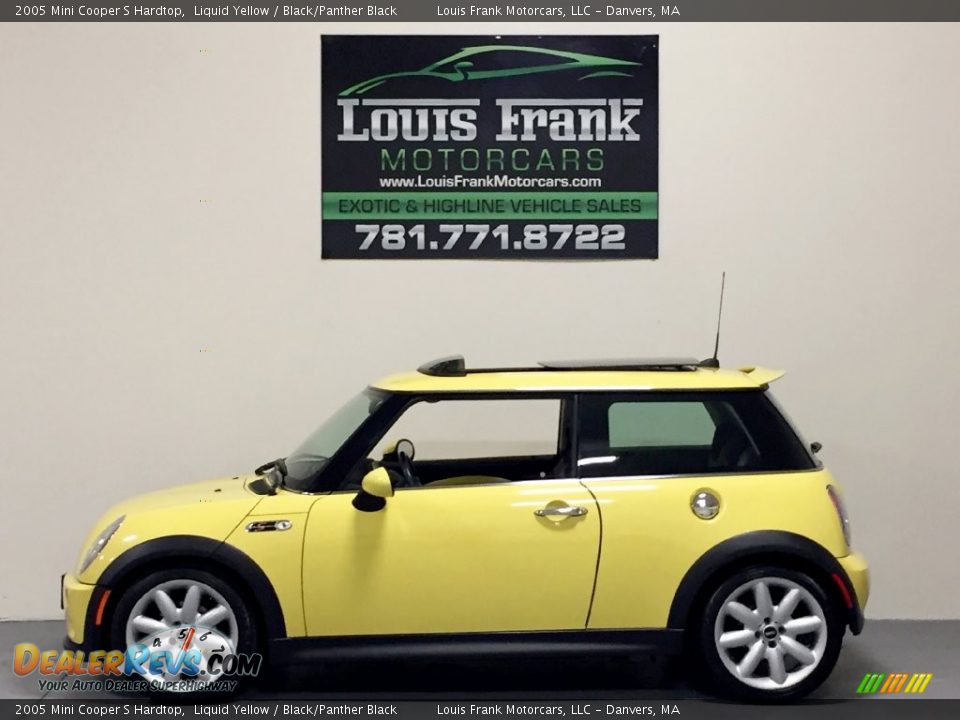 2005 Mini Cooper S Hardtop Liquid Yellow / Black/Panther Black Photo #1