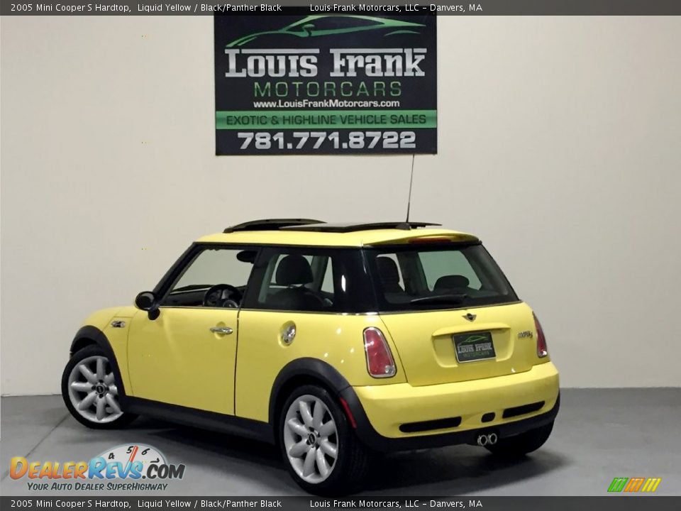 2005 Mini Cooper S Hardtop Liquid Yellow / Black/Panther Black Photo #3