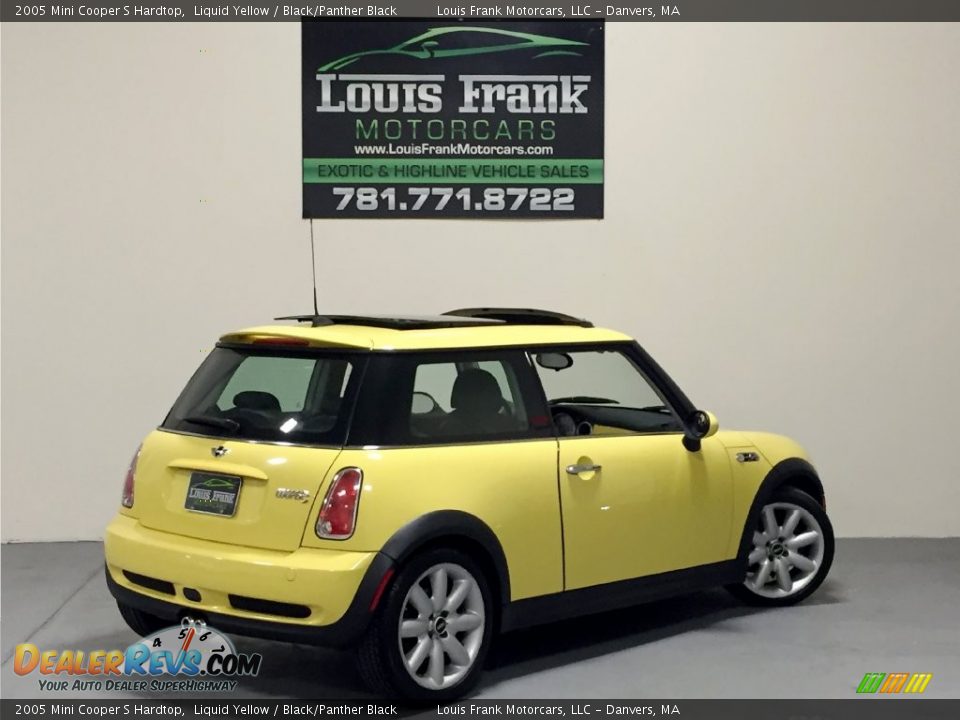 2005 Mini Cooper S Hardtop Liquid Yellow / Black/Panther Black Photo #6