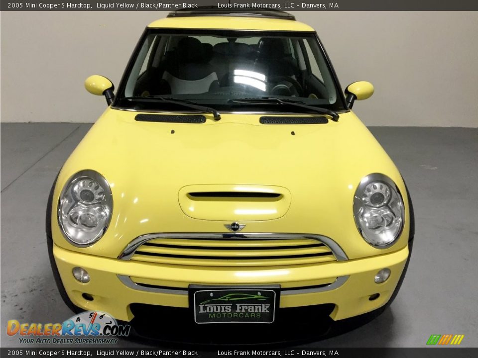 2005 Mini Cooper S Hardtop Liquid Yellow / Black/Panther Black Photo #8