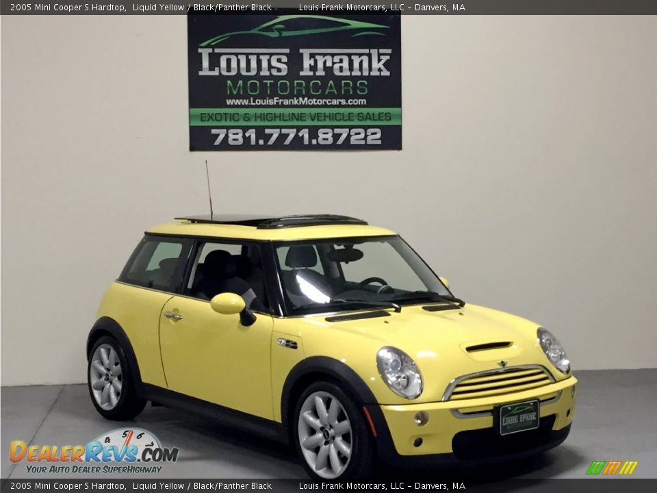 2005 Mini Cooper S Hardtop Liquid Yellow / Black/Panther Black Photo #18