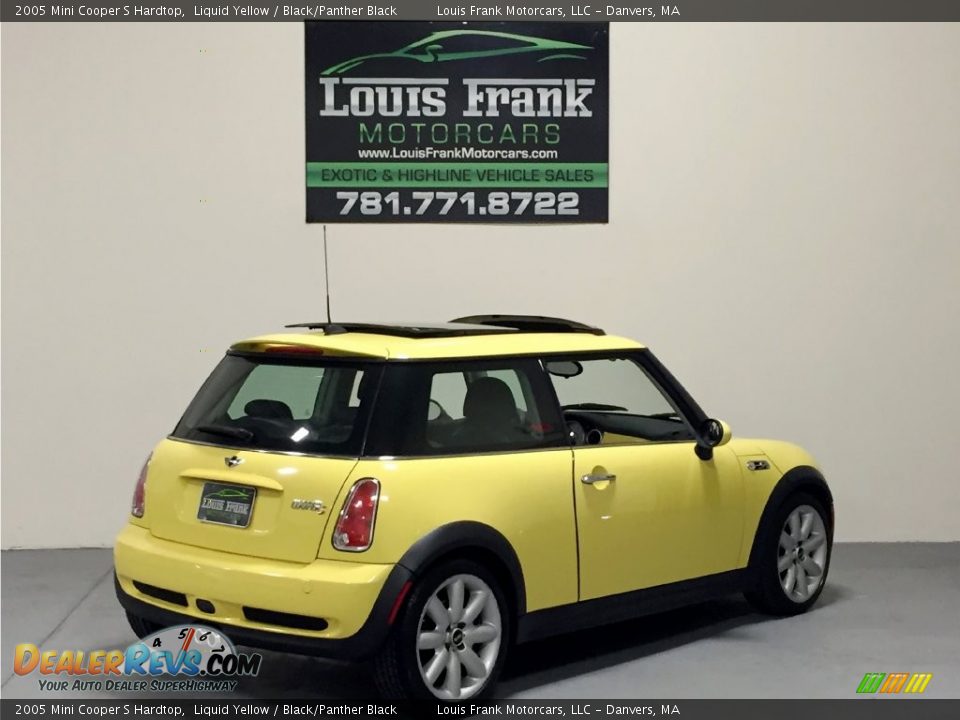 2005 Mini Cooper S Hardtop Liquid Yellow / Black/Panther Black Photo #20