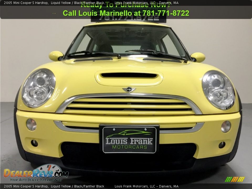 2005 Mini Cooper S Hardtop Liquid Yellow / Black/Panther Black Photo #26