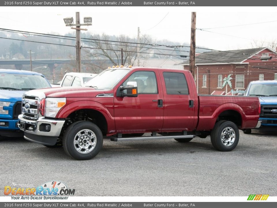 2016 Ford F250 Super Duty XLT Crew Cab 4x4 Ruby Red Metallic / Adobe Photo #1
