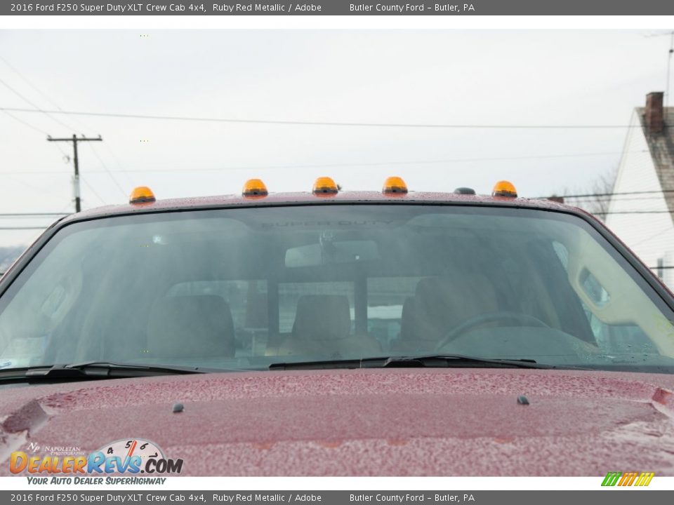2016 Ford F250 Super Duty XLT Crew Cab 4x4 Ruby Red Metallic / Adobe Photo #3