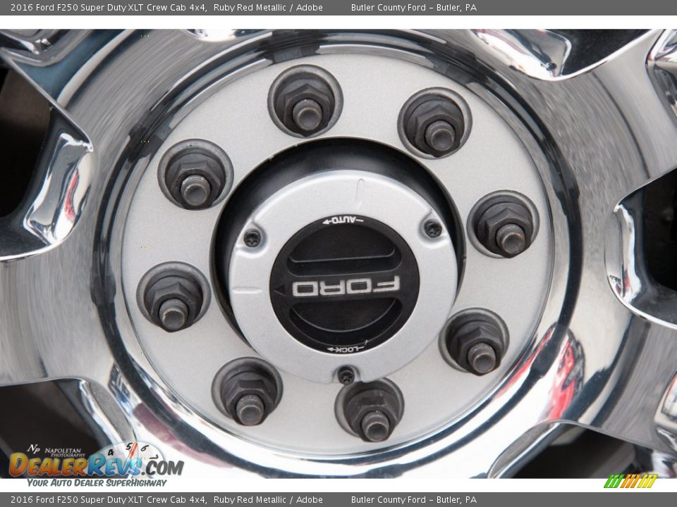2016 Ford F250 Super Duty XLT Crew Cab 4x4 Ruby Red Metallic / Adobe Photo #8