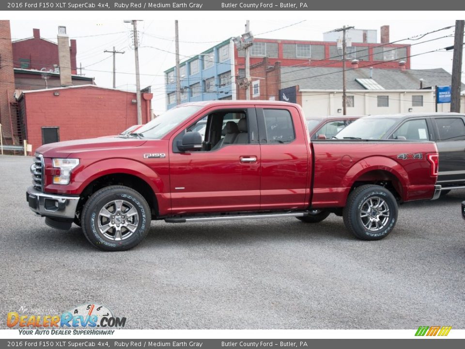 Ruby Red 2016 Ford F150 XLT SuperCab 4x4 Photo #1