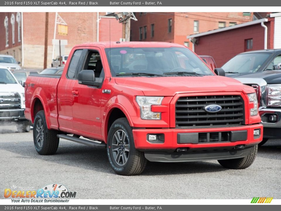 Front 3/4 View of 2016 Ford F150 XLT SuperCab 4x4 Photo #1