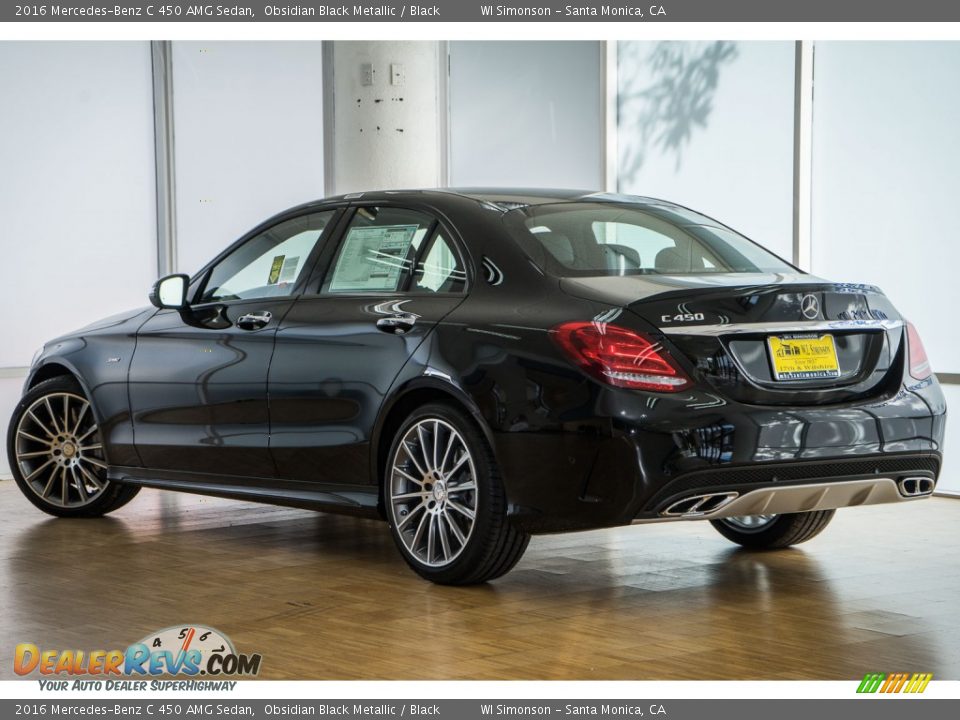2016 Mercedes-Benz C 450 AMG Sedan Obsidian Black Metallic / Black Photo #3