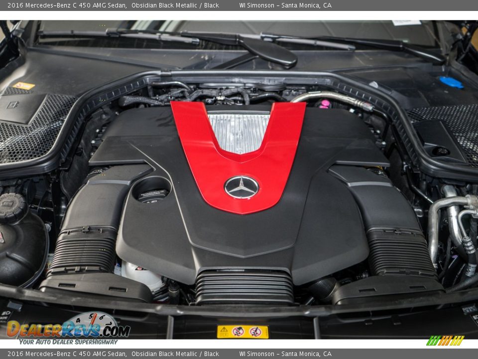 2016 Mercedes-Benz C 450 AMG Sedan Obsidian Black Metallic / Black Photo #9