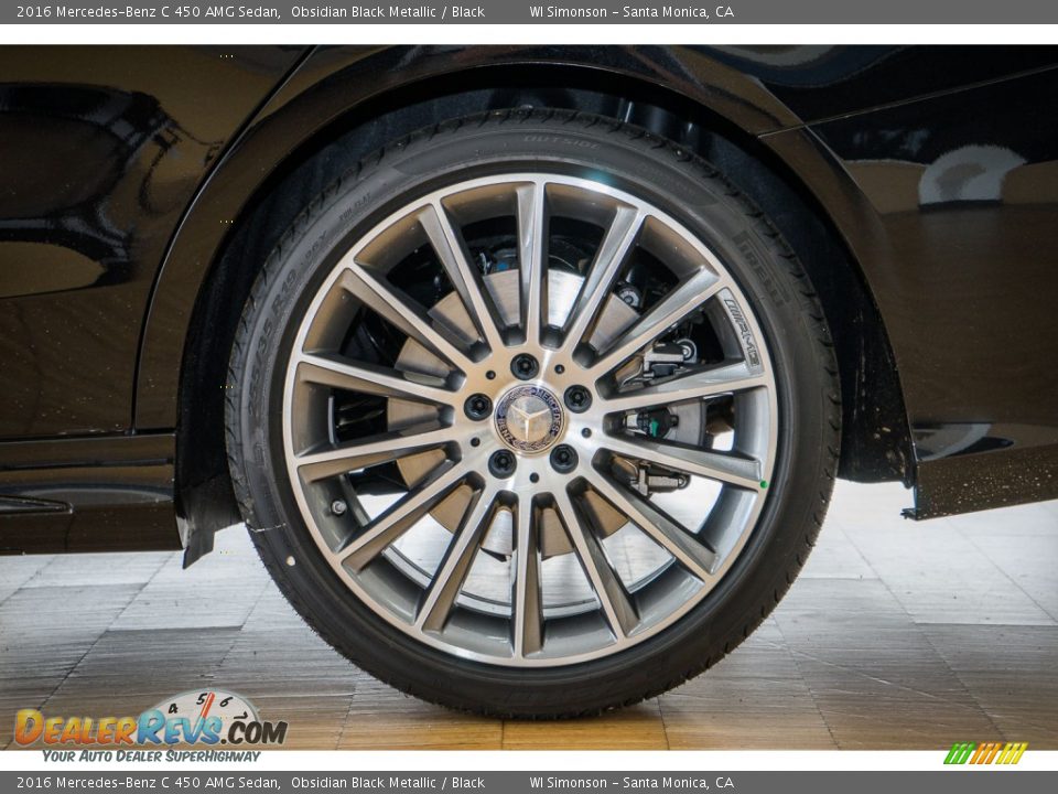 2016 Mercedes-Benz C 450 AMG Sedan Obsidian Black Metallic / Black Photo #10