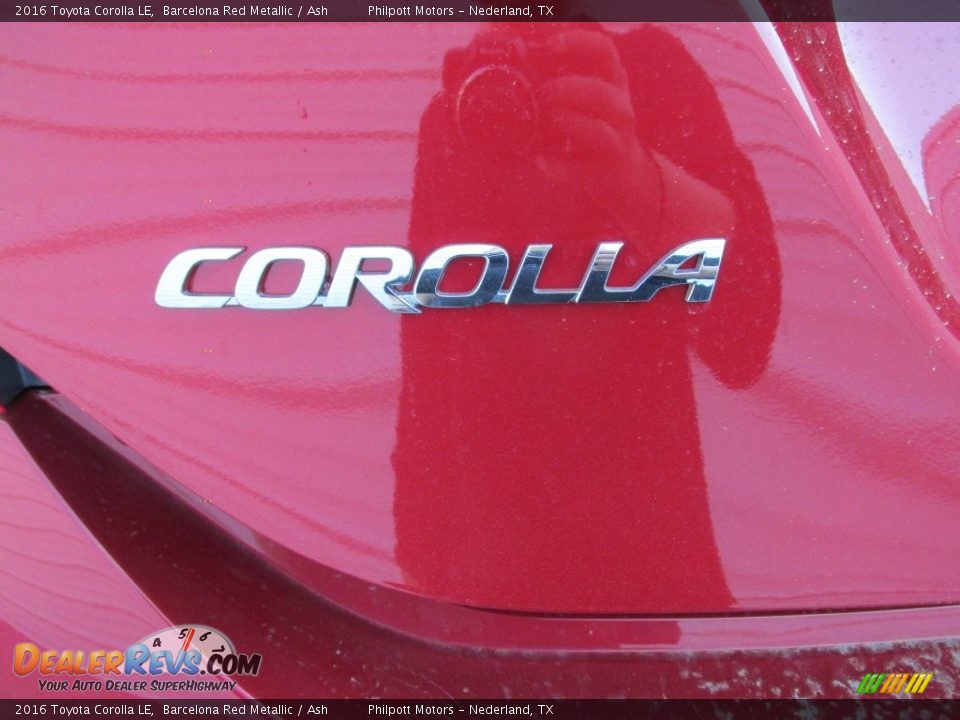 2016 Toyota Corolla LE Barcelona Red Metallic / Ash Photo #13