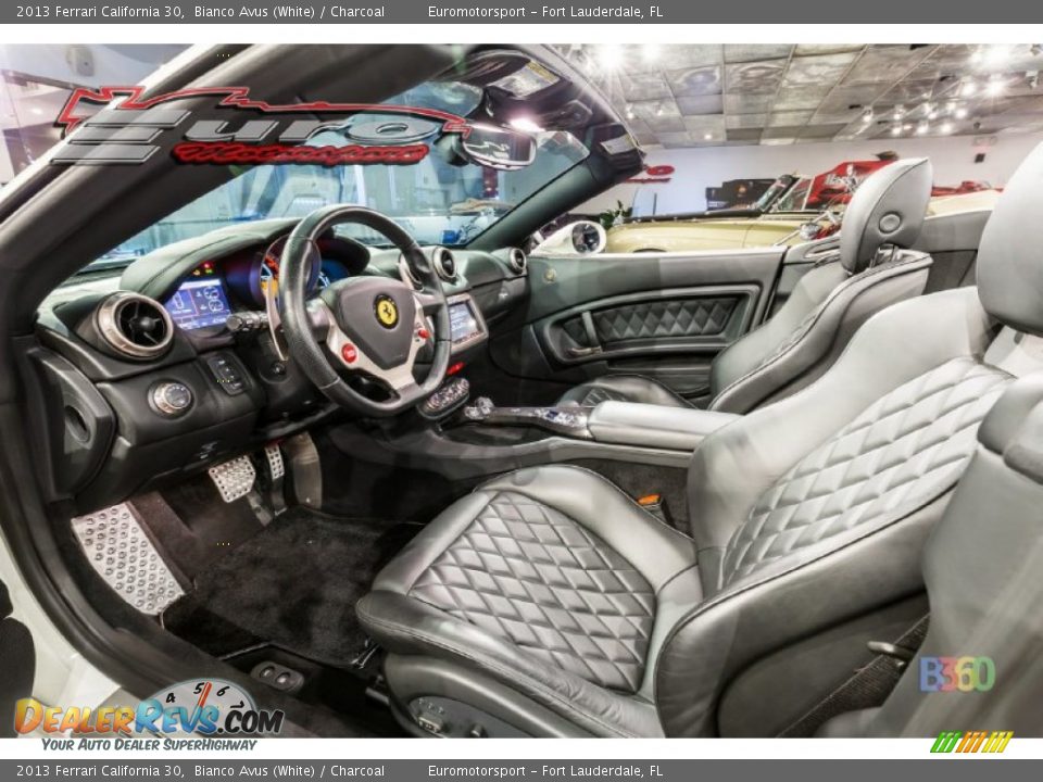 2013 Ferrari California 30 Bianco Avus (White) / Charcoal Photo #50