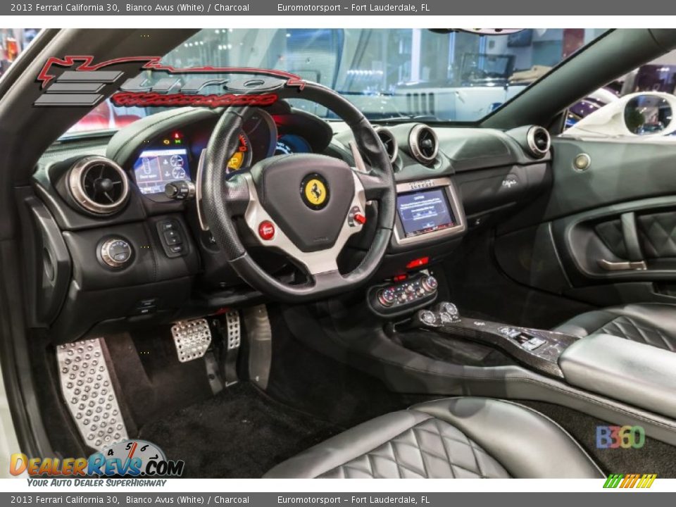 2013 Ferrari California 30 Bianco Avus (White) / Charcoal Photo #51
