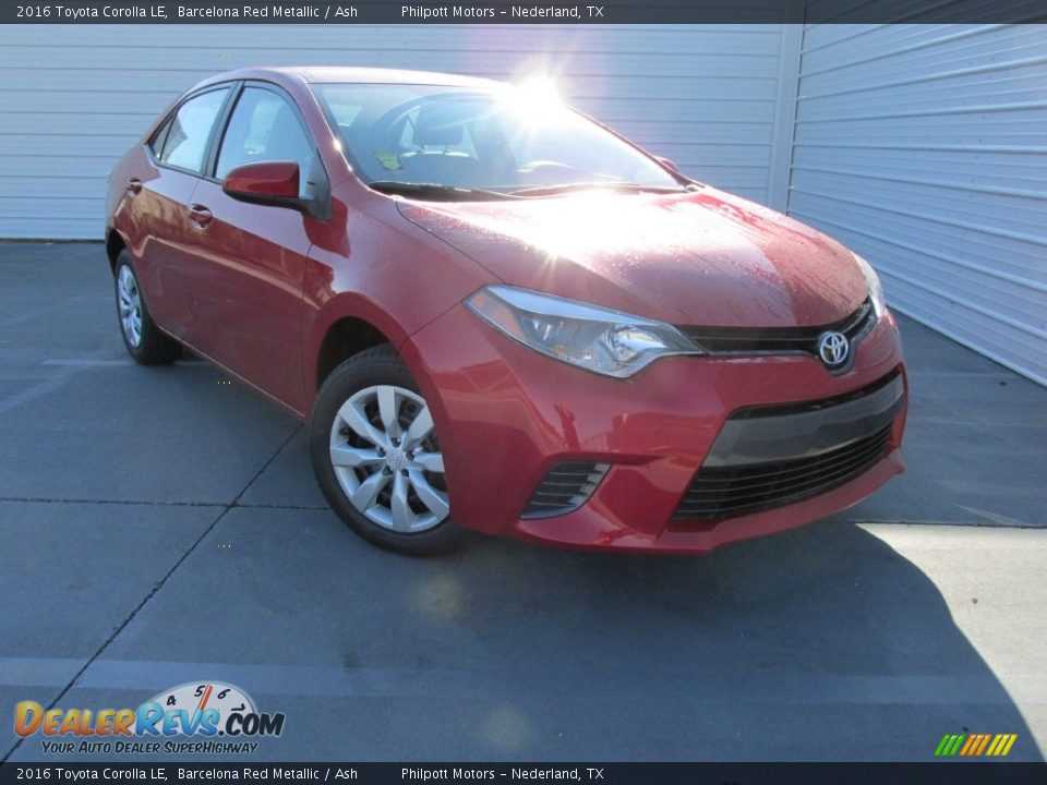 2016 Toyota Corolla LE Barcelona Red Metallic / Ash Photo #1