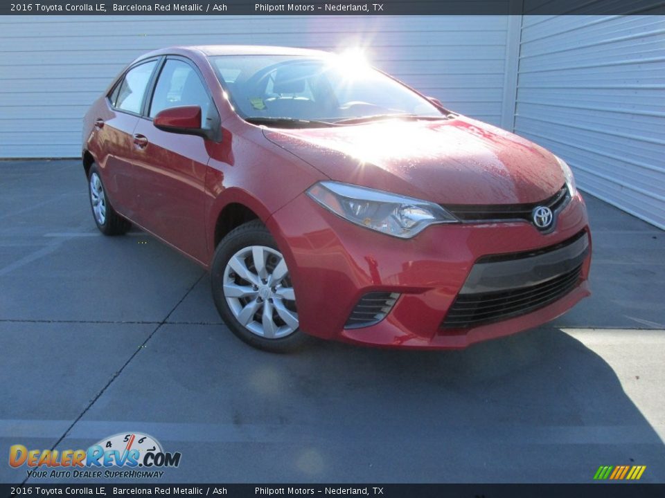2016 Toyota Corolla LE Barcelona Red Metallic / Ash Photo #2