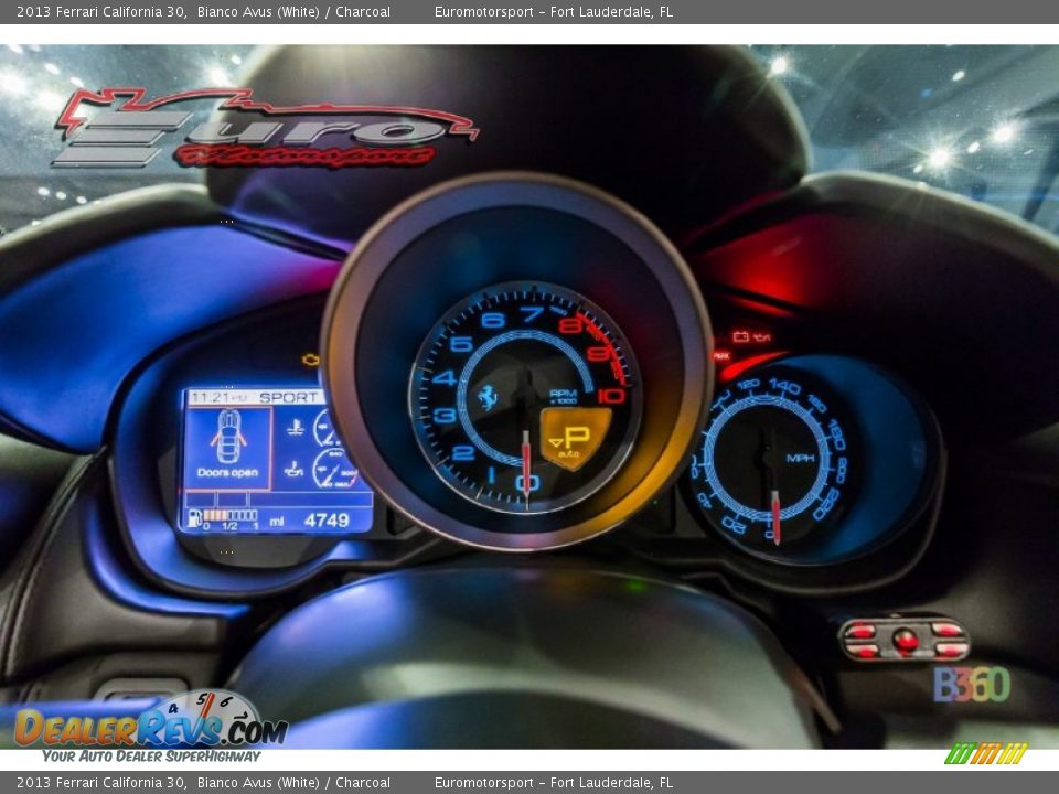 2013 Ferrari California 30 Bianco Avus (White) / Charcoal Photo #54