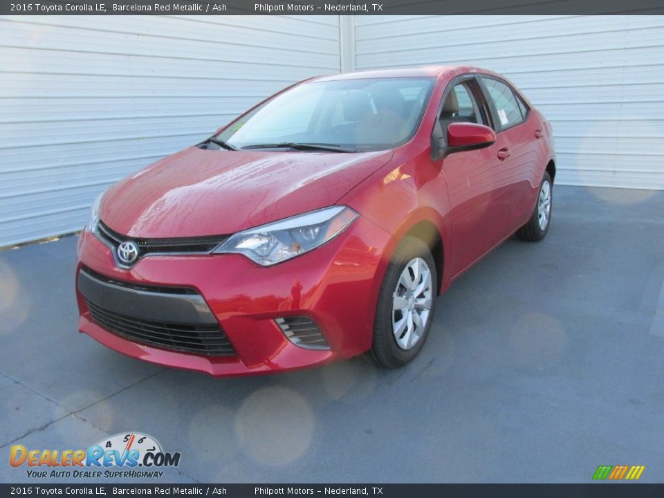 2016 Toyota Corolla LE Barcelona Red Metallic / Ash Photo #7