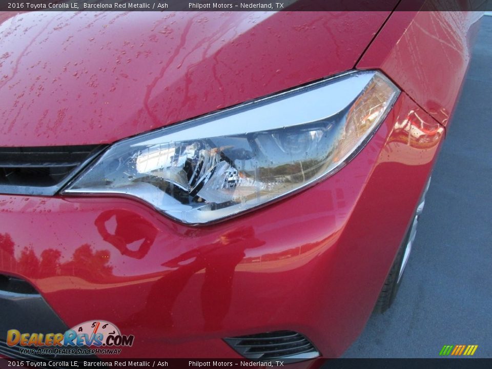 2016 Toyota Corolla LE Barcelona Red Metallic / Ash Photo #9