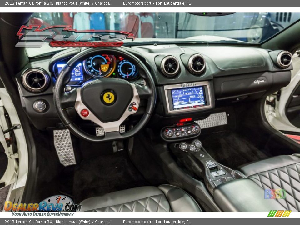 2013 Ferrari California 30 Bianco Avus (White) / Charcoal Photo #62