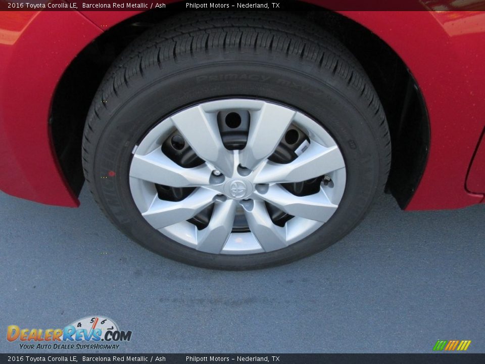 2016 Toyota Corolla LE Barcelona Red Metallic / Ash Photo #11