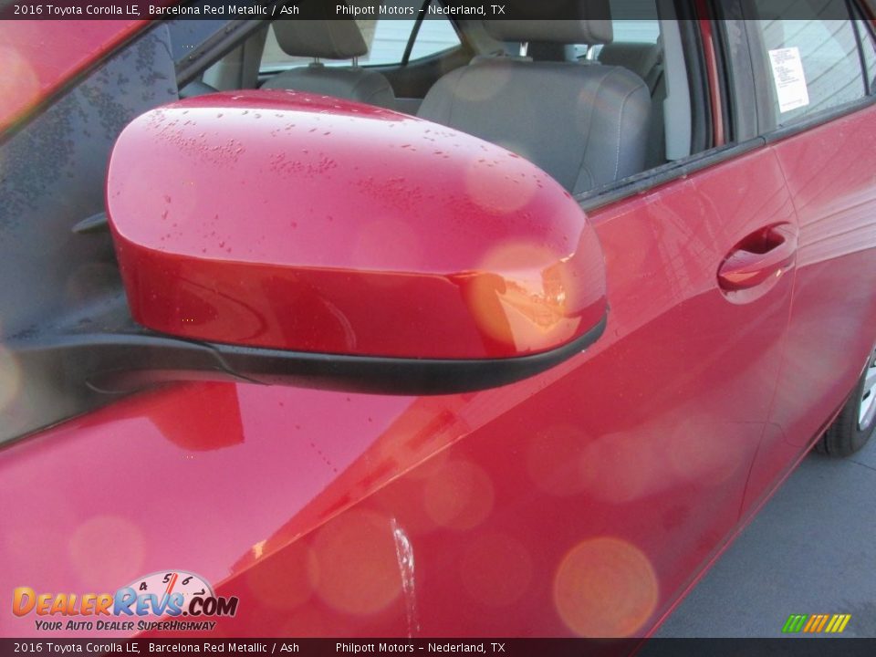 2016 Toyota Corolla LE Barcelona Red Metallic / Ash Photo #12